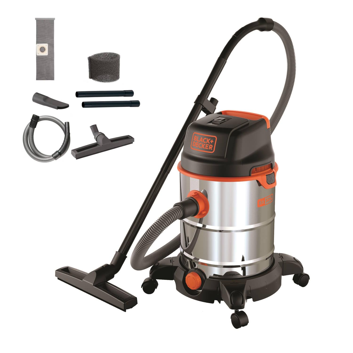 جارو برقی مرطوب و خشک بلک ان دکر آمریکا BLACK+DECKER BXVC30XDE (1600 وات، 30 لیتر)
