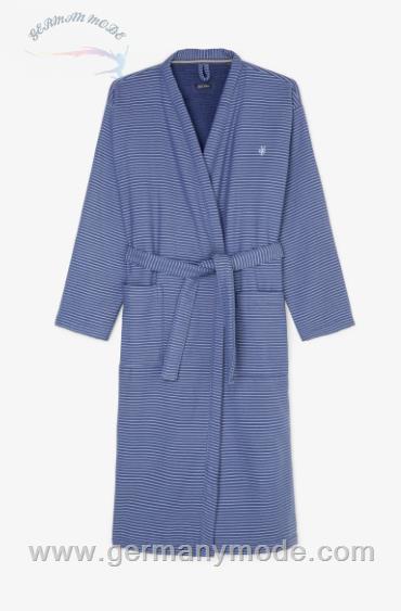 حوله حمام تن پوش زنانه و مردانه مارک او پلو آلمان MARC O POLO LIVING BADEMANTEL MODELL JAIK MIT WEICHER FROTTEE-INNENSEITE Ocean Blue
