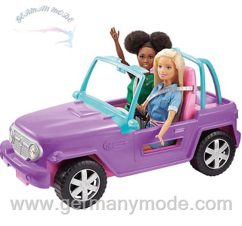 ماشین جیپ ساحلی باربی Mattel Barbie Strand-Jeep, Barbie Zubehör, Barbie Auto, Spielzeugauto, Barbie Fahrzeug