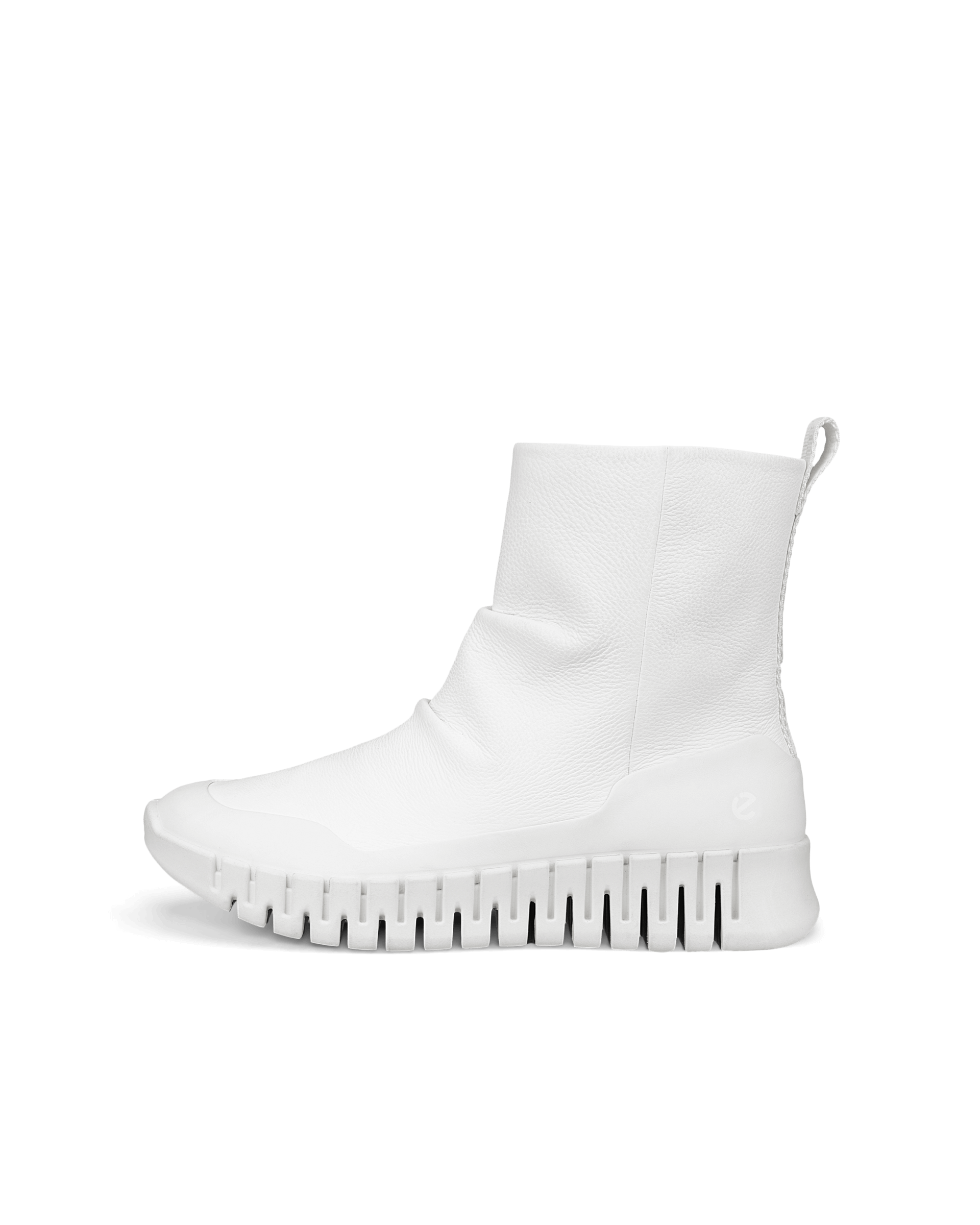 نیم بوت زنانه اکو دانمارک ECCO GRUUV W Damen Lederstiefel Weiß