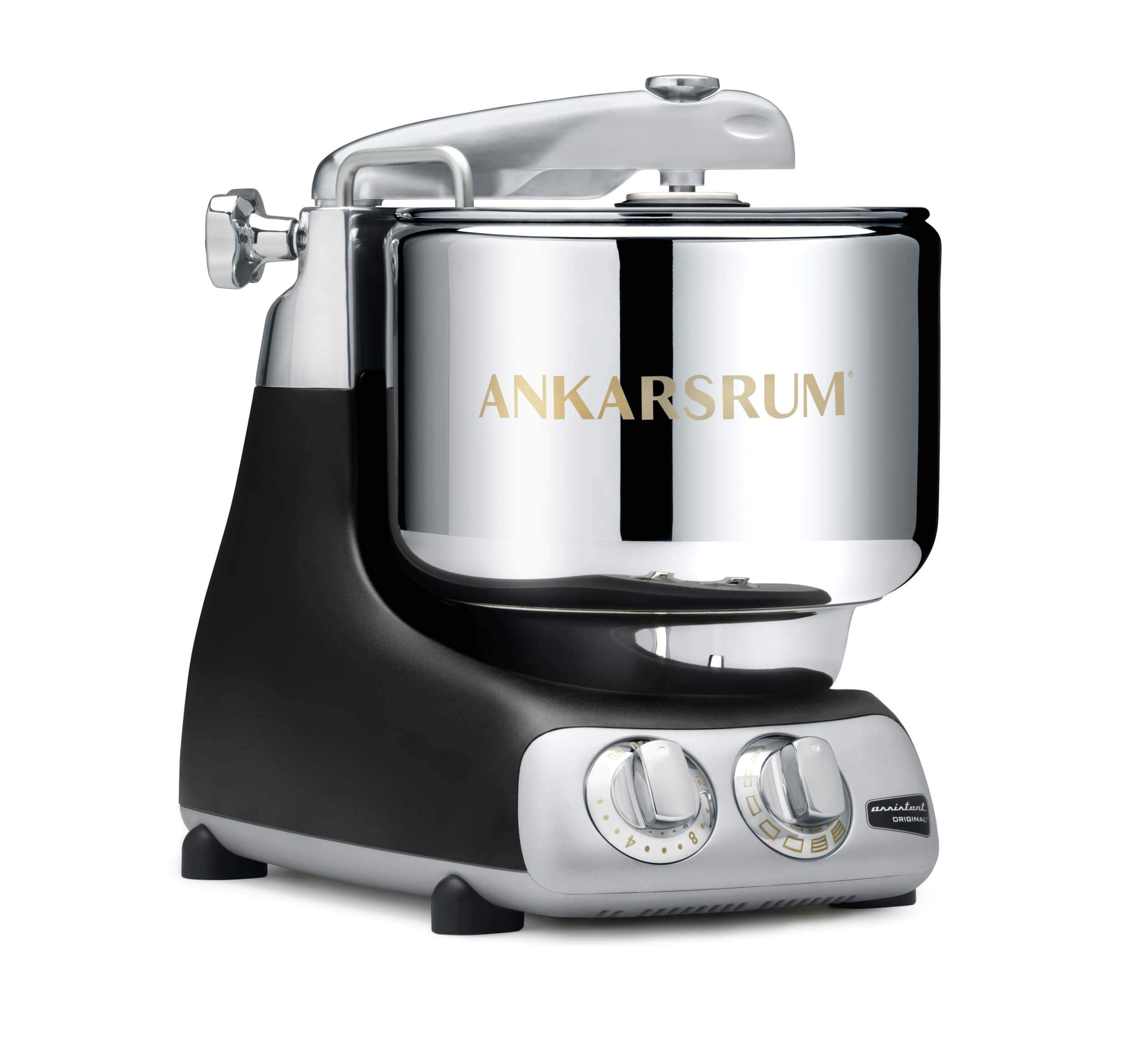 خرید از آمازون - Ankarsrum Assistent 6230 Black - 1500W | 7L Edelstahlschüssel | Recyceltes Aluminium | Handgefertigt in Schweden | Robust & vielseitig