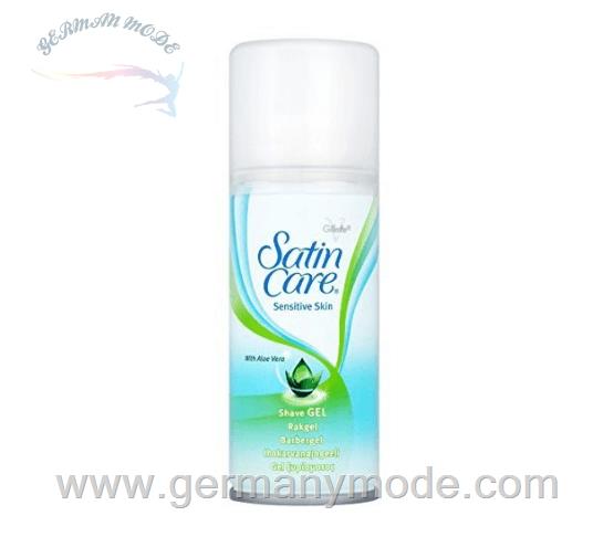 ژل موبر زنانه 75 میل مناسب پوست حساس ژیلت آمریکا Gillette Satin Care Rasiergel empfindliche Haut (75ml)