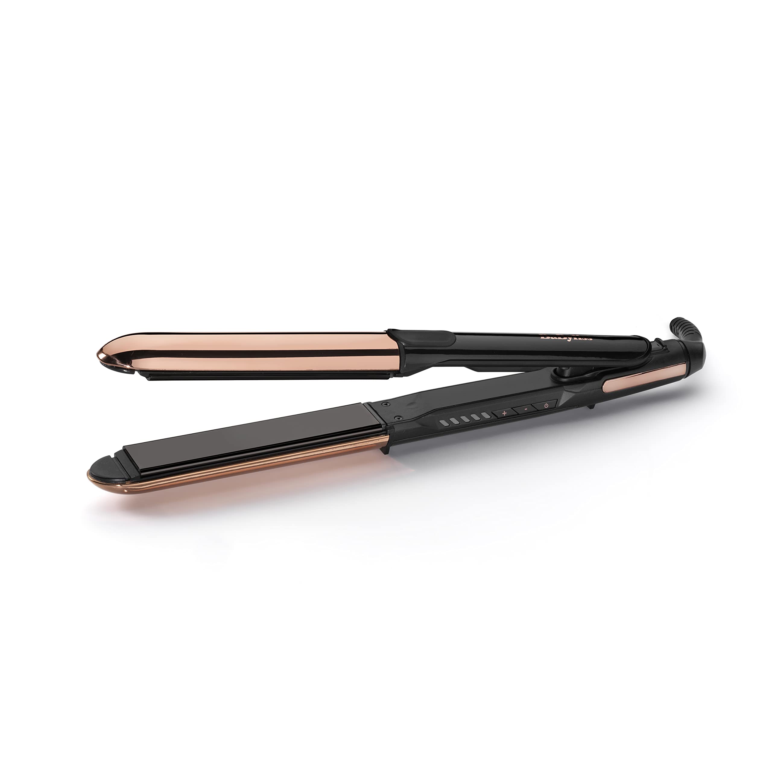اتو مو بابیلیس فرانسه - صاف کننده 2 در 1 برلیانس BaByliss Straight & Curl Brilliance ST482E، صاف کننده مشکی_استریت و کرل برلیانس مس