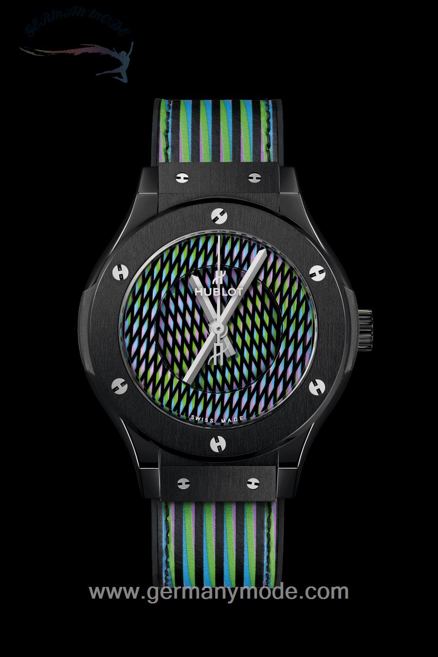 ساعت مچی مردانه هابلوت سوئیس HUBLOT CRUZ DIEZ CERAMIC 38MM