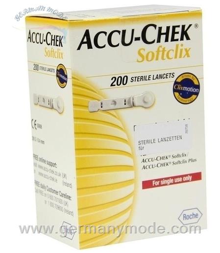 سوزن لانست تست قند خون 200 عددی اکیو چک آلمان Emra-Med Accu-Chek Softclix Lancet (200 Stk.)