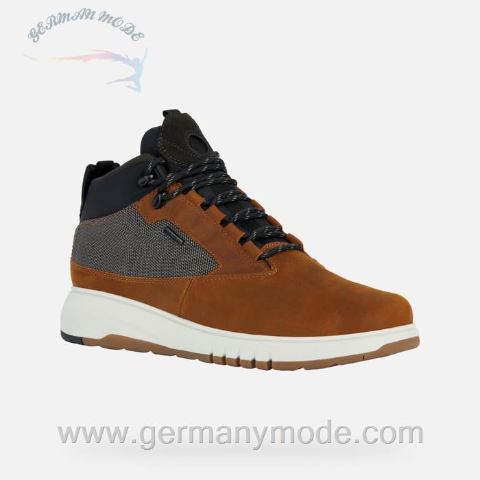 نیم بوت ضد آب مردانه جی اوکس ایتالیا GEOX WASSERDICHTE SCHUHE Aerantis 4x4 Abx Herr Ocker/Anthrazit