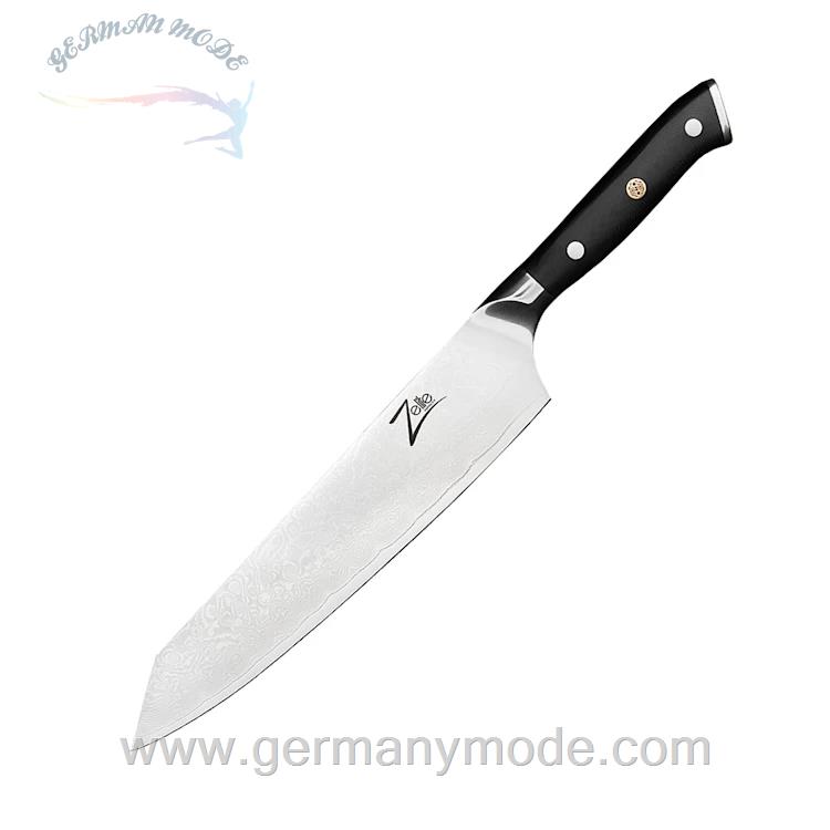چاقو آشپزخانه 36.8 سانتیمتری کلارشتاین آلمان Klarstein Alpha-Royal Japanese Serie 9 Kiritsuke Messer Messer Schwarz