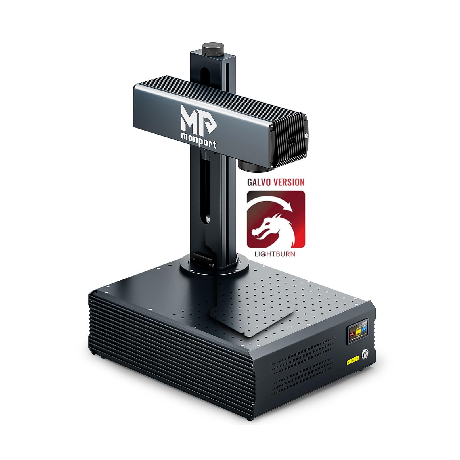 خرید از آمازون - دستگاه حکاکی لیزر فیبر MONPORT 60w MOPA، دستگاه مارک لیزر فیبر سازگار با LightBurn، دستگاه دستی رومیزی، دستگاه حکاکی لیزری برای فلز، فولاد ضد زنگ، چوب، شیشه، لیزر اکریلیک 60W