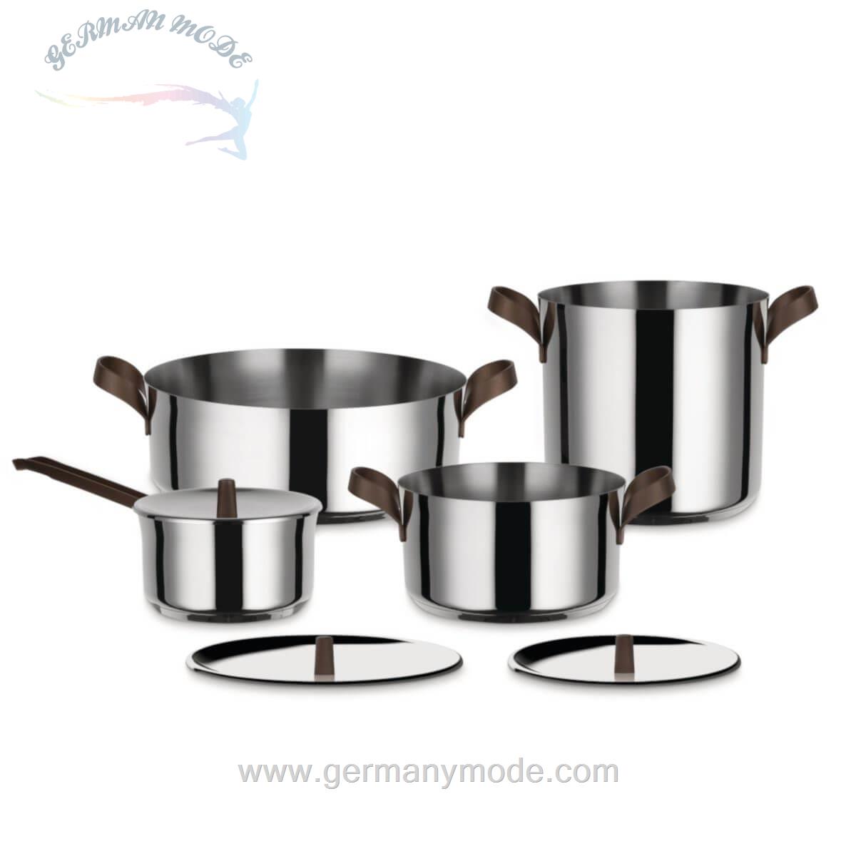 سرویس قابلمه 7 پارچه السی ایتالیا Alessi Edo Topfset 7-teilg -PU100S7