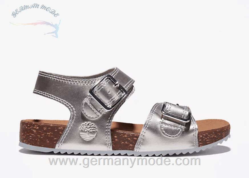 صندل بچگانه تیمبرلند آمریکا TIMBERLAND CASTLE ISLAND SANDALE MIT FERSENRIEMCHEN FÜR KINDER IN SILBER