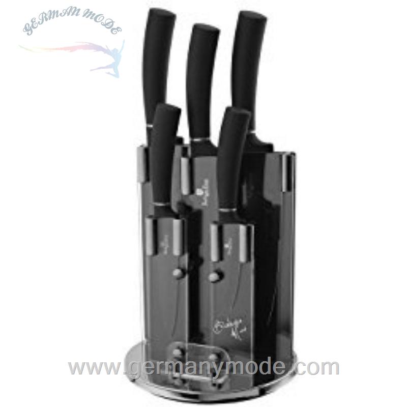 ست چاقو آشپزخانه 6 پارچه برلینگر هاوس مجارستان BERLINGER HAUS 6-PIECE KNIFE SET BH/2382 BLACK ROYAL COLLECTION