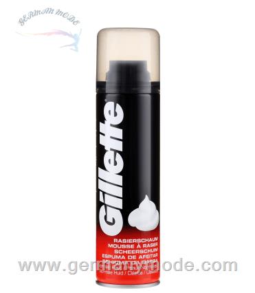 کرم اصلاح صورت آقایان 200 میل ژیلت آمریکا Gillette Basis Rasierschaum normale Haut (200 ml)
