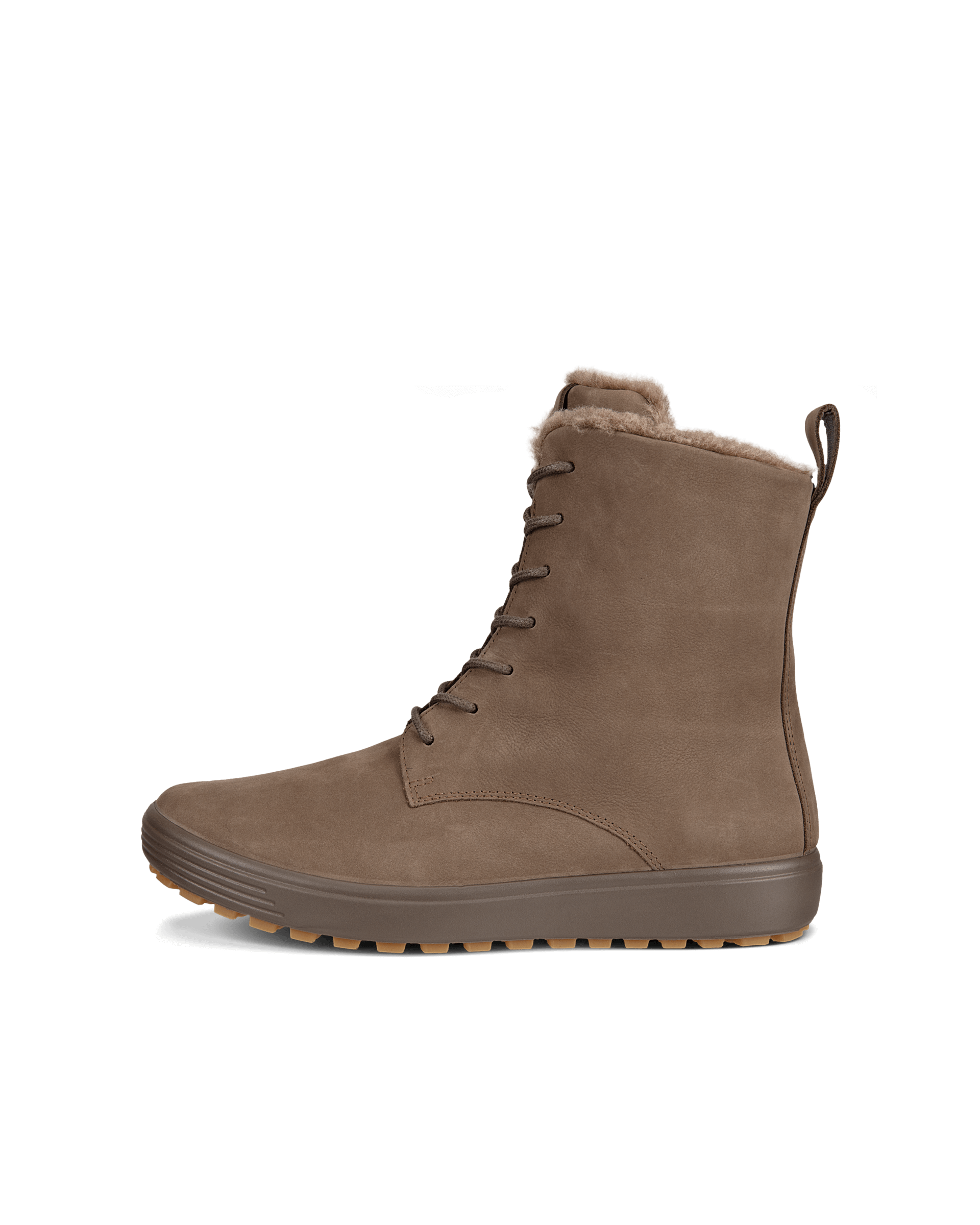نیم بوت زنانه اکو دانمارک ECCO SOFT 7 TRED W Damen Halbhoher Stiefel aus Nubukleder Beige