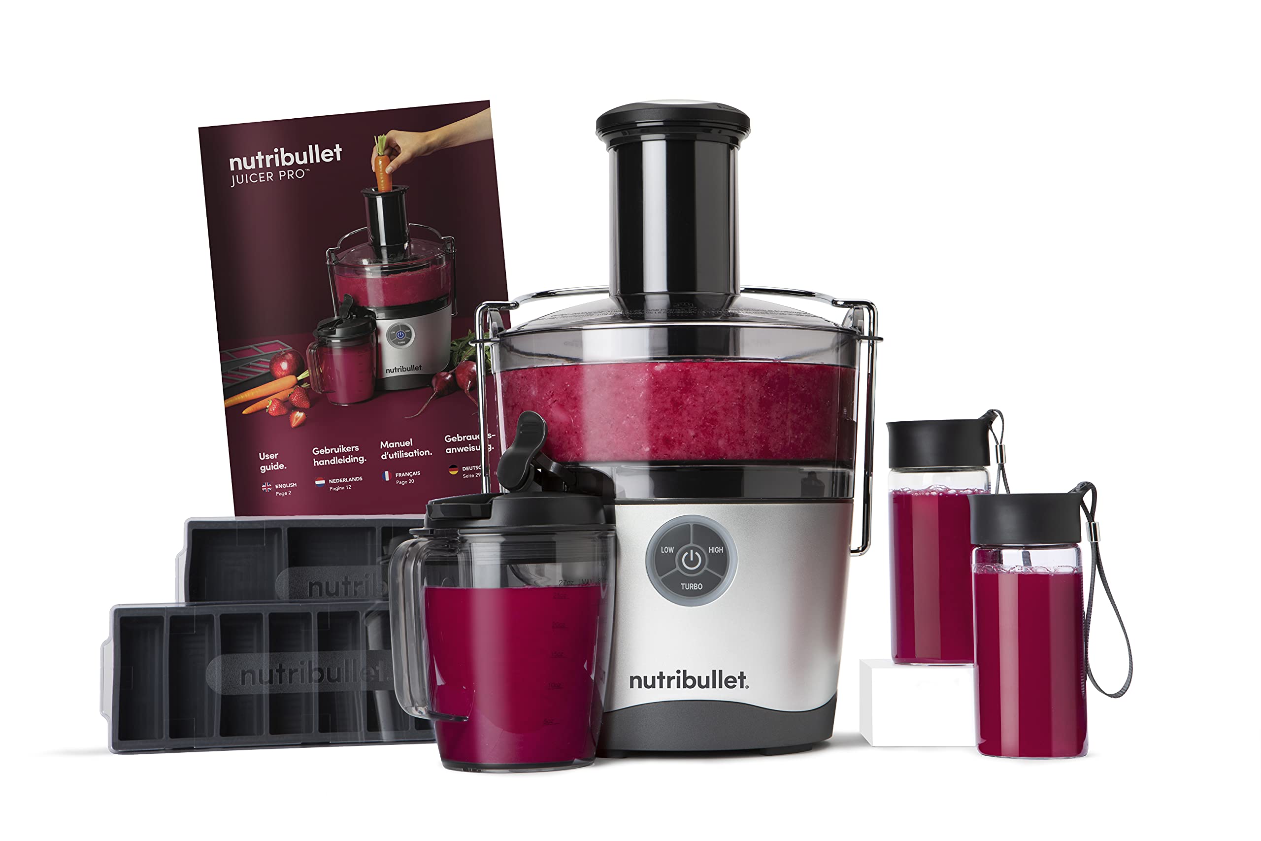 آبمیوه گیری نوتری‌ بولت آمریکا NutriBullet، ۱۰۰۰ وات، ۳ حالت سرعت، دهانه ضد نشت، تمیز کردن آسان، بدون BPA