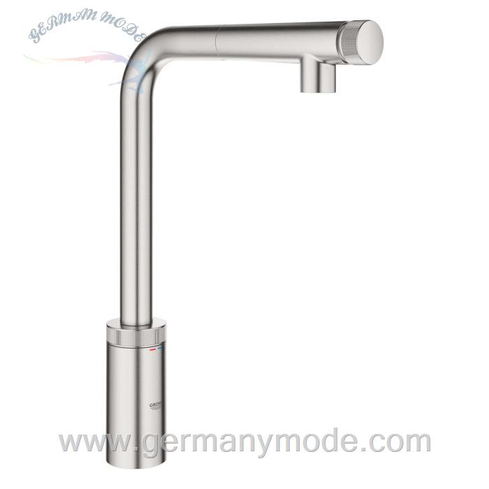 شیر ظرفشویی دکمه فشاری گروهه آلمان GROHE Minta SmartControl 31613 supersteel 31613DC0