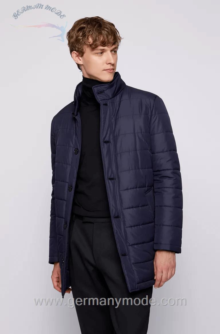 کاپشن مردانه هوگو باس آلمان BOSS HUGO SLIM-FIT STEPPMANTEL MIT WASSERABWEISENDEM FINISH