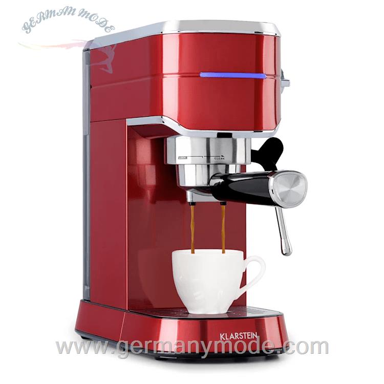 اسپرسو ساز کلارشتاین آلمان Klarstein Futura Espressomaker 14 cm Kaffeebereiter rot