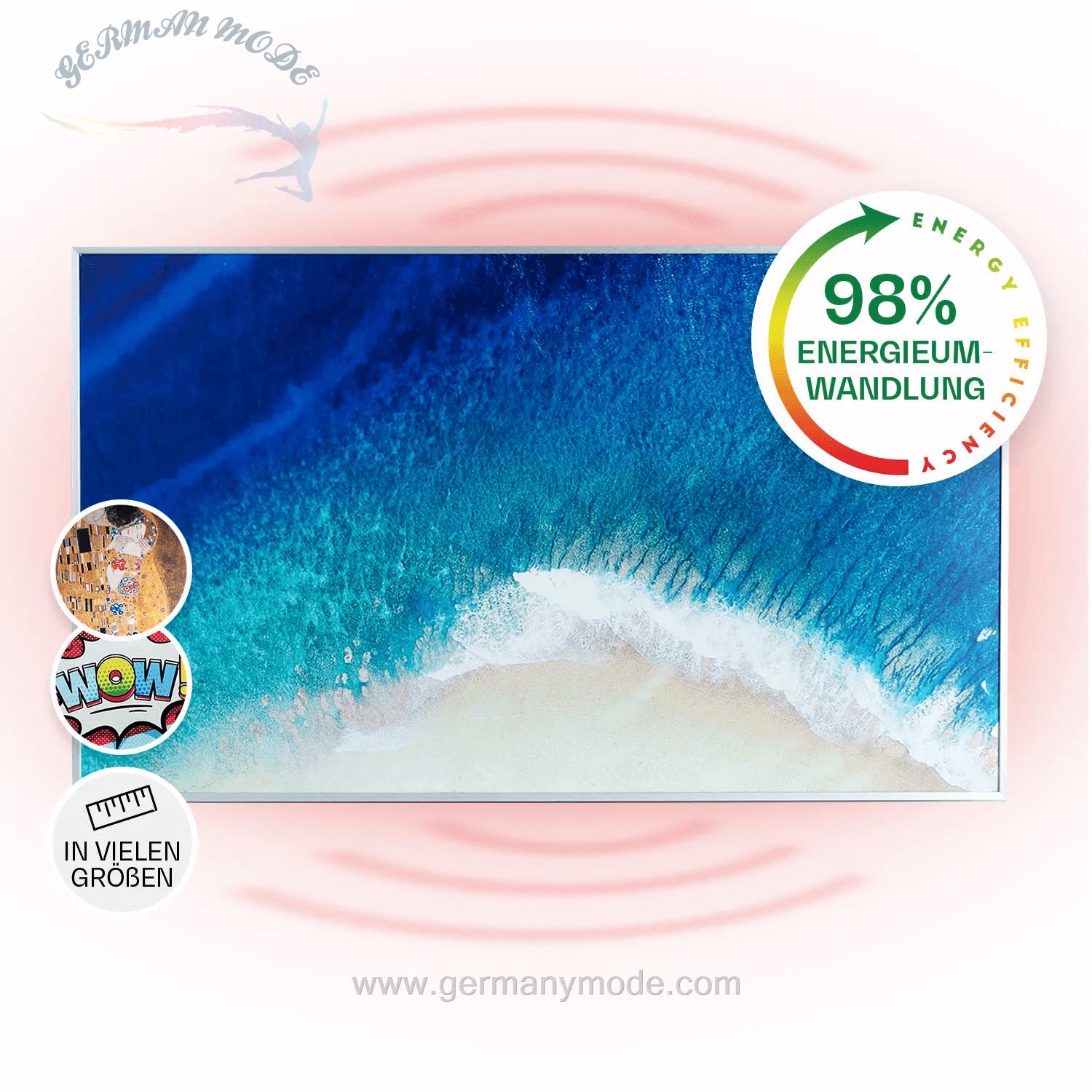 بخاری برقی مادون قرمز کلارشتاین آلمان Klarstein Wonderwall Air Art Strand Infrarotheizung Design-oberflache Strand