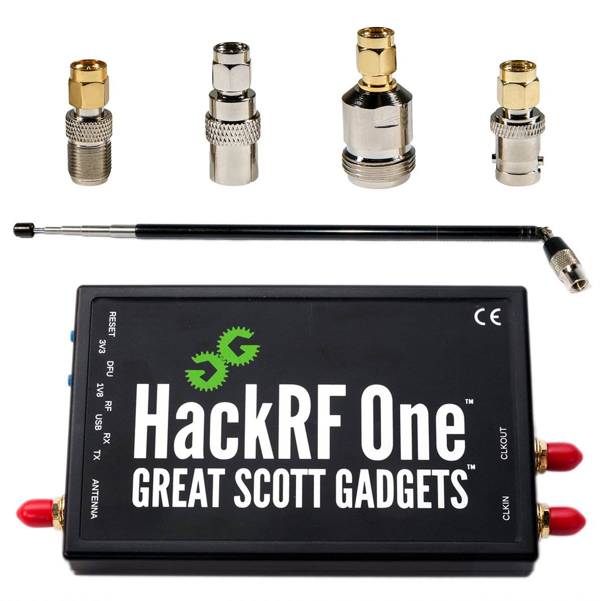 خرید از آمازون - نرم افزار Nooelec HackRF One Defined Radio، ANT500 و SMA Adapter Bundle برای HF، VHF و UHF. شامل SDR با محدوده فرکانس 1 مگاهرتز تا 6 گیگاهرتز و پهنای باند 20 مگاهرتز، ANT-500 و 4 آداپتور SMA