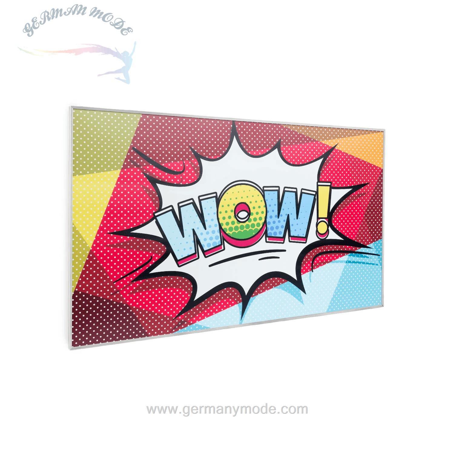 بخاری برقی مادون قرمز کلارشتاین آلمان Klarstein Wonderwall Air Art 60 Infrarotheizung Design-oberflache Pop Art