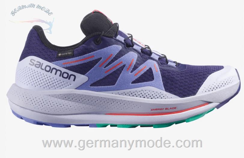 کتانی تریل رانینگ دو کوهستان ضد آب زنانه سالامون فرانسه SALOMON PULSAR TRAIL GORE TEX Trailrunning Schuhe Damen Astral Aura Purple Heather Mint Leaf
