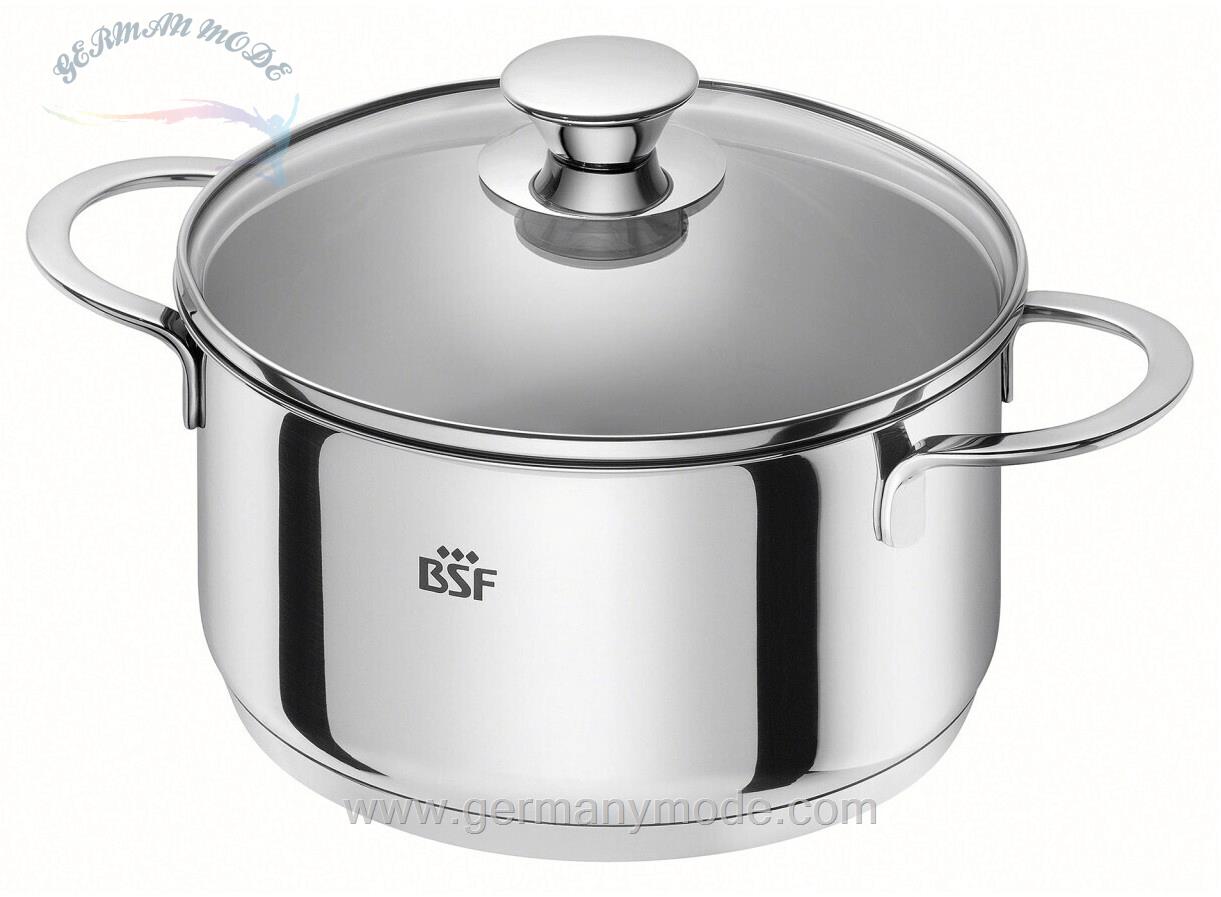 قابلمه بی اس اف زولینگ آلمان BSF Bratentopf Bordeaux 3l silber