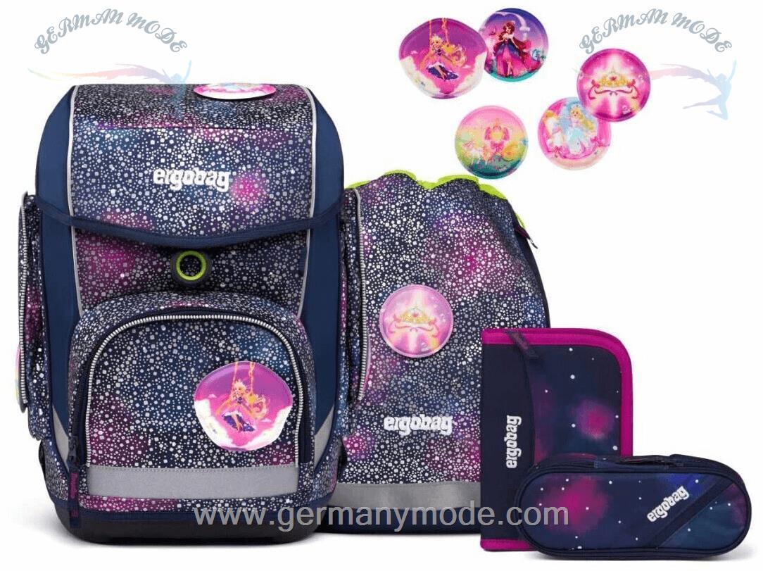 ست 5 تایی کوله پشتی مدرسه 19 لیتر کوله ورزشی جامدادی ارگوبگ ergobag Cubo Set (2023) Bärlaxy