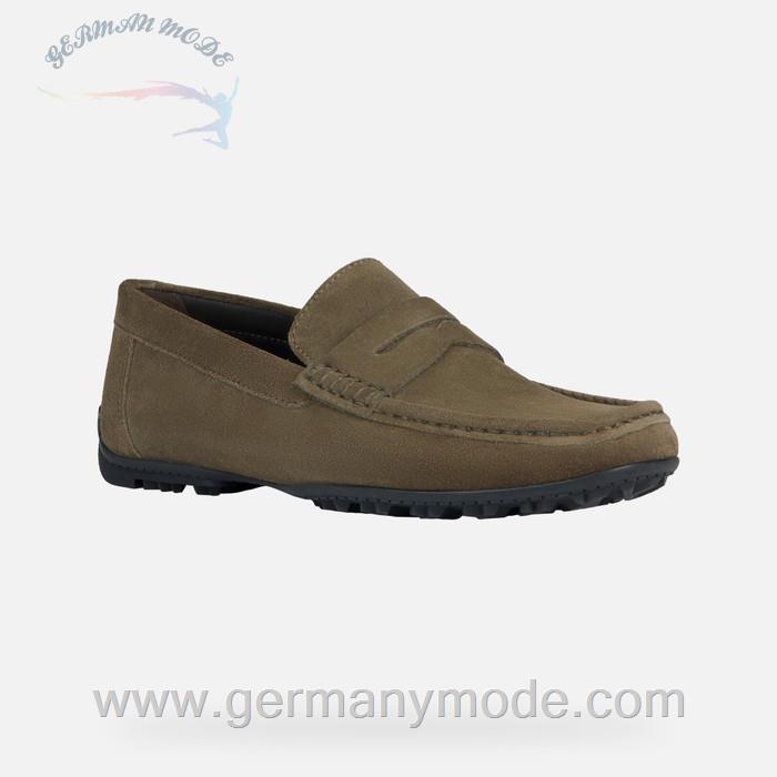 کالج مردانه جی اوکس ایتالیا GEOX WILDLEDERMOKASSINS Kosmopolis + Grip Herr Militärgrün