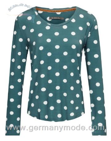 بلوز راحتی زنانه اسنزا هلند ESSENZA Waona Dot Denim Top Langarm