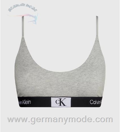 نیم تنه زنانه کلوین کلین آمریکا Calvin Klein String Bralette CK96 Grey Heather 000QF7216EP7A