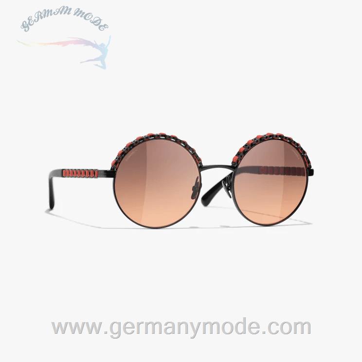 عینک آفتابی زنانه شنل فرانسه CHANEL RUNDE SONNENBRILLE 4265Q C101/18