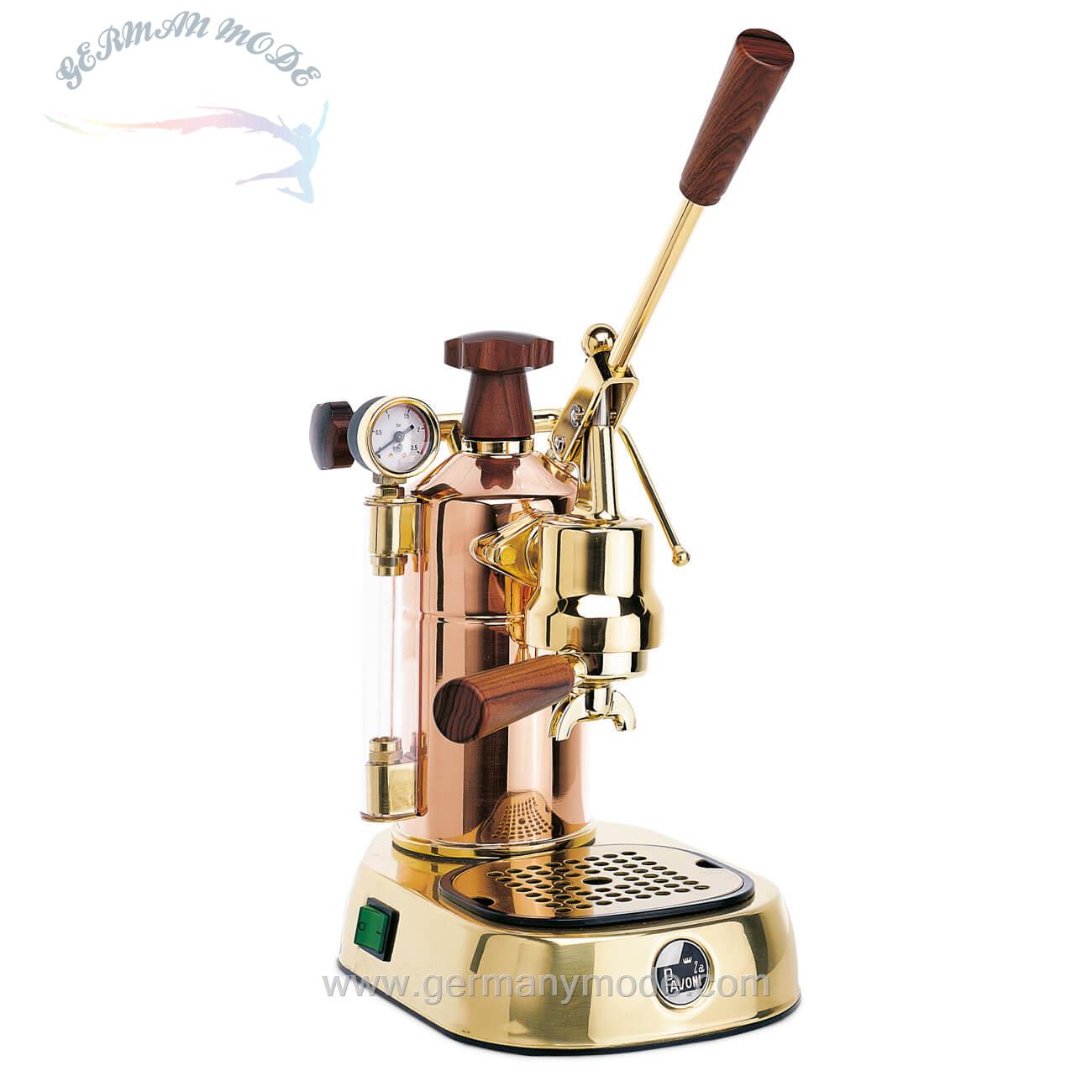 اسپرسو ساز پرتافیلتر اهرمی لاپاونی ایتالیا La Pavoni PROFESSIONAL RAME GOLDLPLPRG01