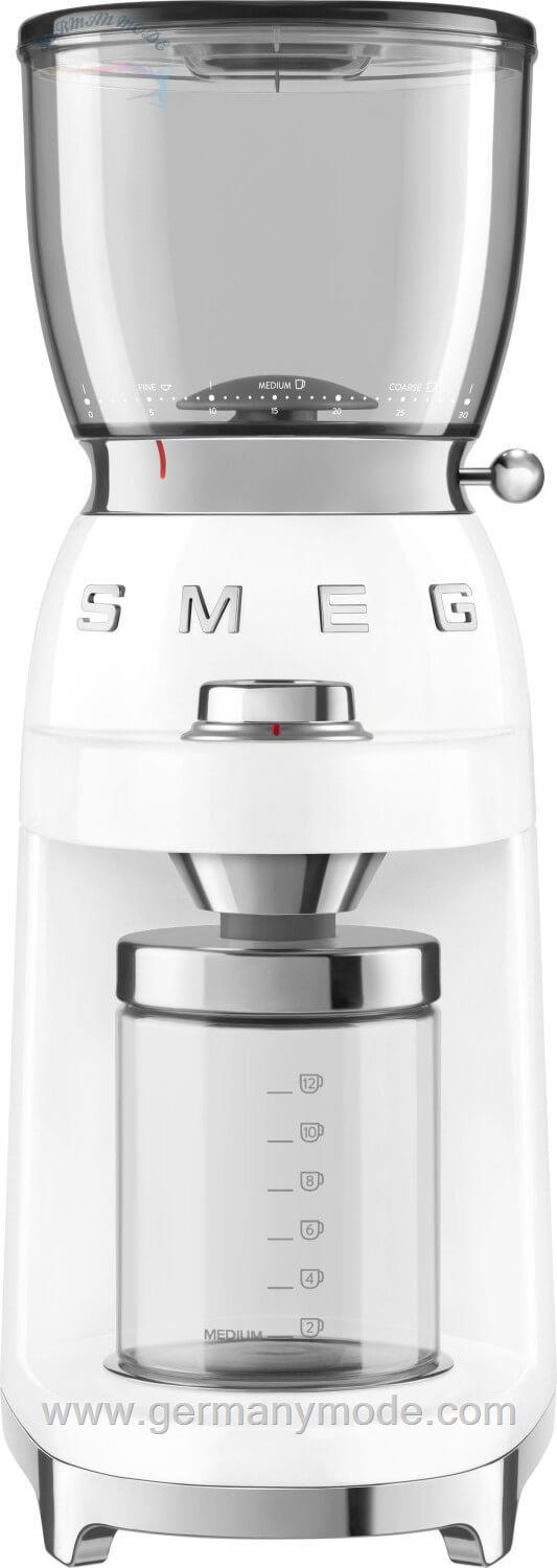 آسیاب قهوه اسمگ ایتالیا Smeg CGF01 Kaffeemühle CGF01WHEU weiß