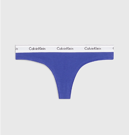 شورت استرینگ زنانه کلوین کلین آمریکا Calvin Klein String In Großen Größen Modern Cotton Spectrum Blue 000QF5117EFPT