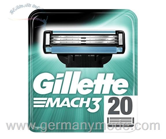 سری یدکی خود تراش ژیلت آمریکا Gillette Mach3 Systemklingen 20 Stk