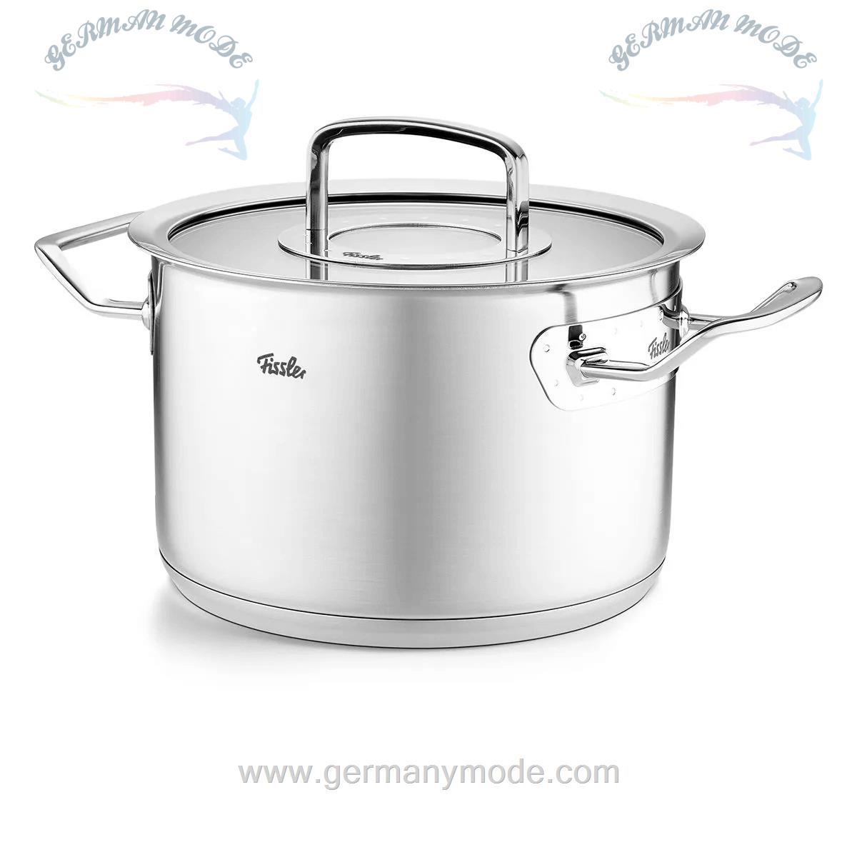 قابلمه 20 سانتی فیسلر آلمان Fissler Original-Profi Collection Kochtopf mit Glasdeckel 20cm
