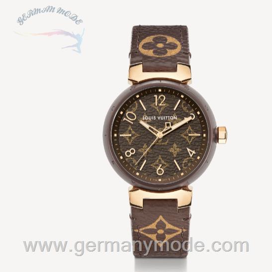 ساعت مچی زنانه لویی ویتون فرانسه LOUIS VUITTON TAMBOUR MONOGRAM 39,5 MM QBB167
