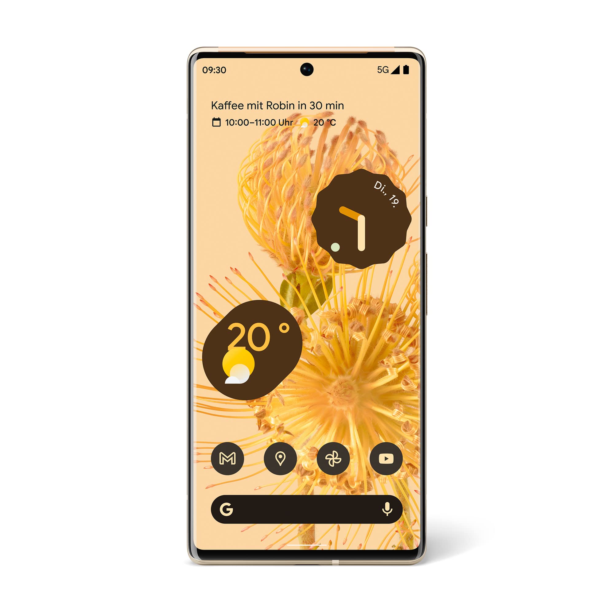 خرید از آمازون - Google Pixel 6 Pro - تلفن هوشمند Android 5G بدون قفل سیم کارت با دوربین 50 مگاپیکسلی و لنز زاویه باز - [128 گیگابایت] - Sorta Sunny Pixel 6 Pro 128GB Sorta Sunny