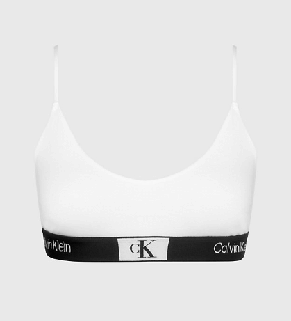 نیم تنه زنانه کلوین کلین آمریکا Calvin Klein String Bralette CK96 White 000QF7216E100