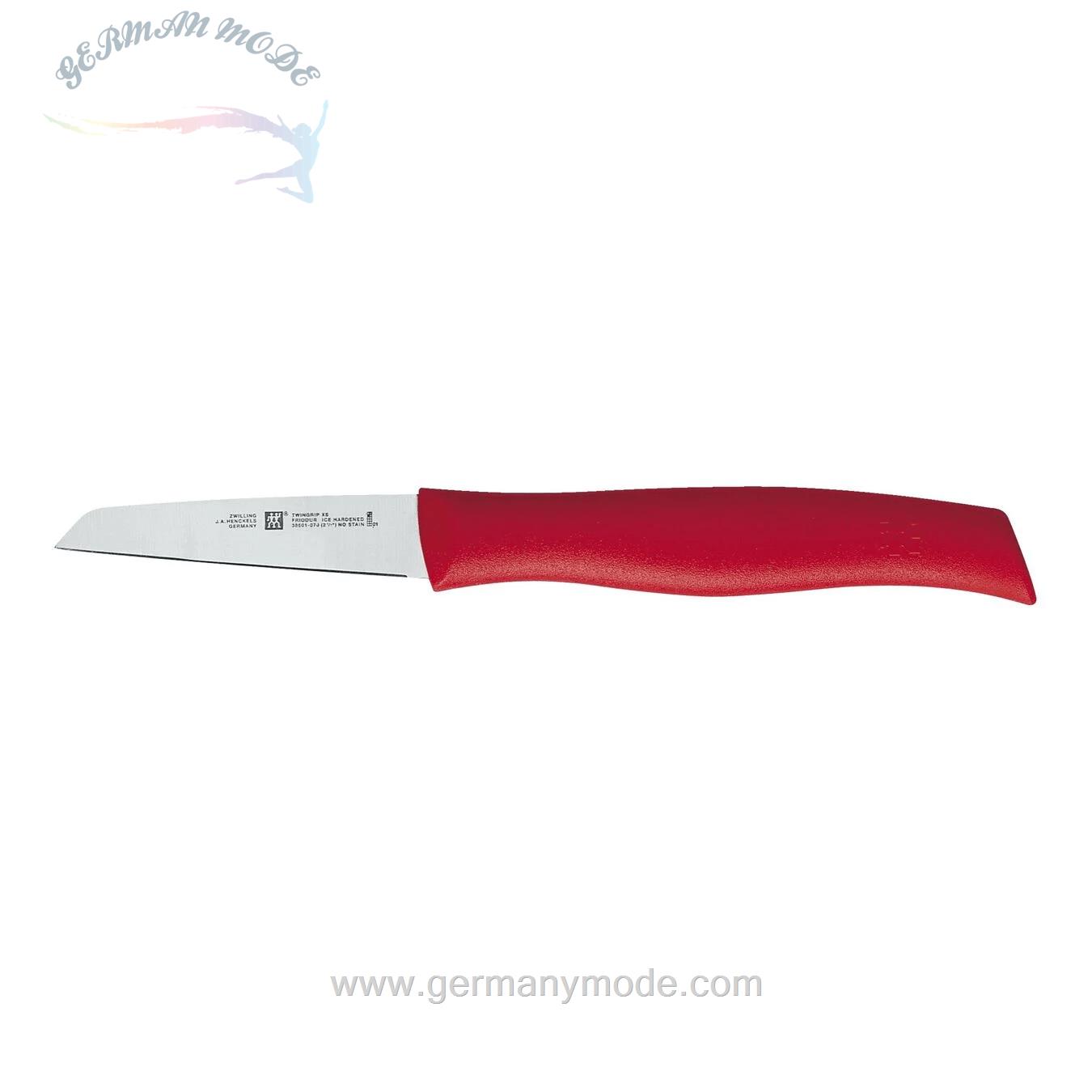 چاقو میوه خوری ۷ سانت زولینگ آلمان ZWILLING TWIN GRIP XS GEMÜSEMESSER 7 CM- ROT
