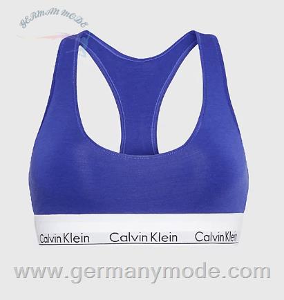 نیم تنه زنانه کلوین کلین آمریکا Calvin Klein Bralette Modern Cotton Spectrum Blue 0000F3785َEFPT