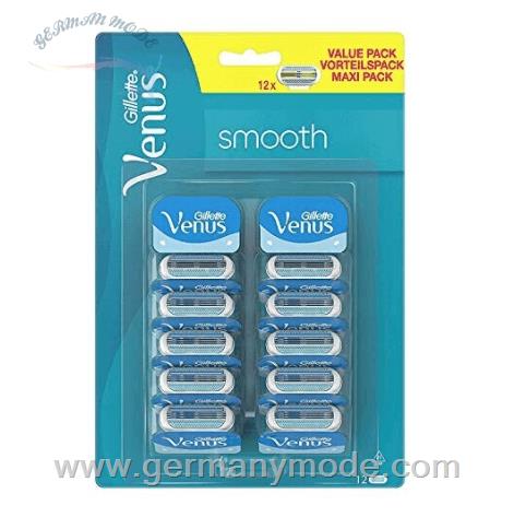 سری یدکی خود تراش زنانه ونوس ژیلت آمریکا Gillette Venus Smooth Ersatzklingen 12 Stk