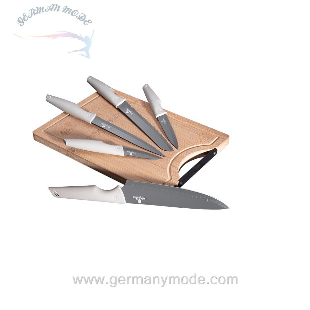 ست چاقو تخته برش بامبو برلینگر هاوس مجارستان BERLINGER HAUS KNIFE SET / BAMBOO CUTTING BOARD BH2838