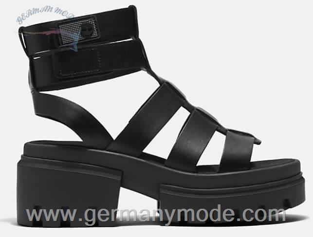 صندل زنانه تیمبرلند آمریکا TIMBERLAND EVERLEIGH ANKLE STRAP SANDAL FOR WOMEN IN BLACK