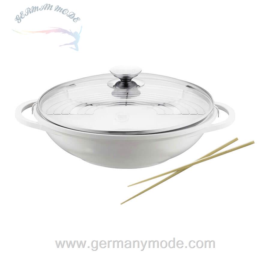 تابه وک برندس آلمان Balance Wok mit Glasdeckel und Zubehör -32 cm