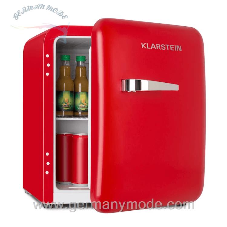 مینی یخچال 48 لیتری کلارشتاین آلمان Klarstein Audrey Mini Retro-Kühlschrank Kühlschrank Rot 39 dB 48 Ltr