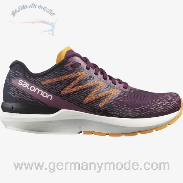کتانی ورزشی زنانه سالامون فرانسه SALOMON SONIC 5 BALANCE Laufschuhe Damen Wine Black Blazing Orange
