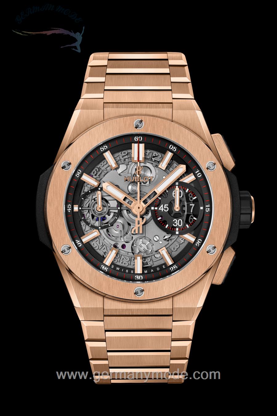 ساعت مچی مردانه هابلوت سوئیس HUBLOT INTEGRAL KING GOLD 42MM