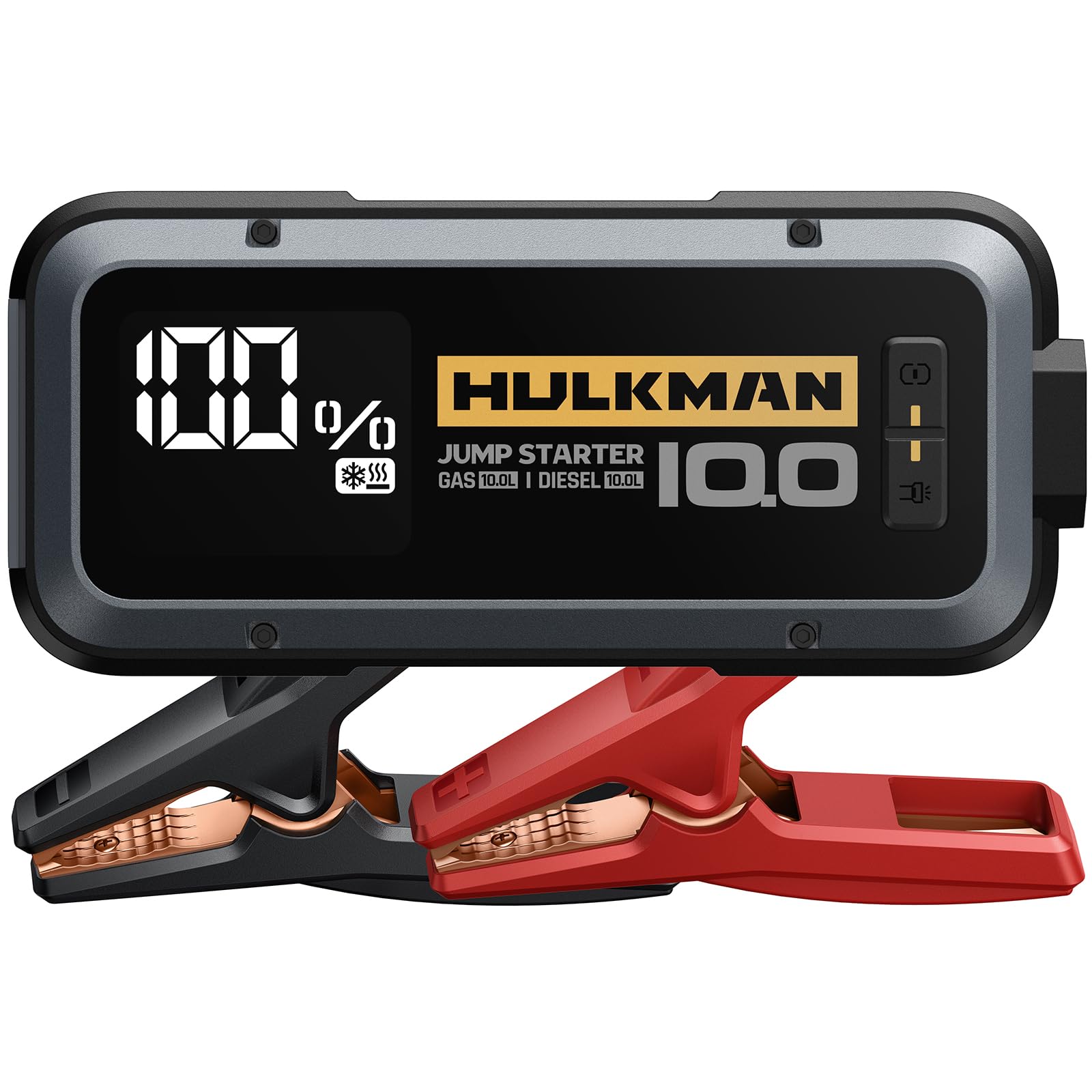 خرید از آمازون - پاوربانک HULKMAN Alpha 100 Jump Starter 4000A 32000mAh استارت خودرو با فناوری استارت -40 درجه سانتی گراد با شارژ سریع 65 واتی لیتیومی قابل حمل باتری خودرو برای موتورهای 10 لیتری بنزینی و 10 لیتری دیزلی