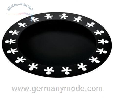 سینی 40 سانت السی ایتالیا Alessi Girotondo Platte rund 40 cm Schwarz